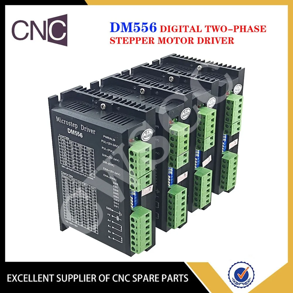 4PCS DM556  2-phase Digital Stepper Motor Driver For NEMA 17 23 34 Series Stepper Motor CNC machine 3d printer