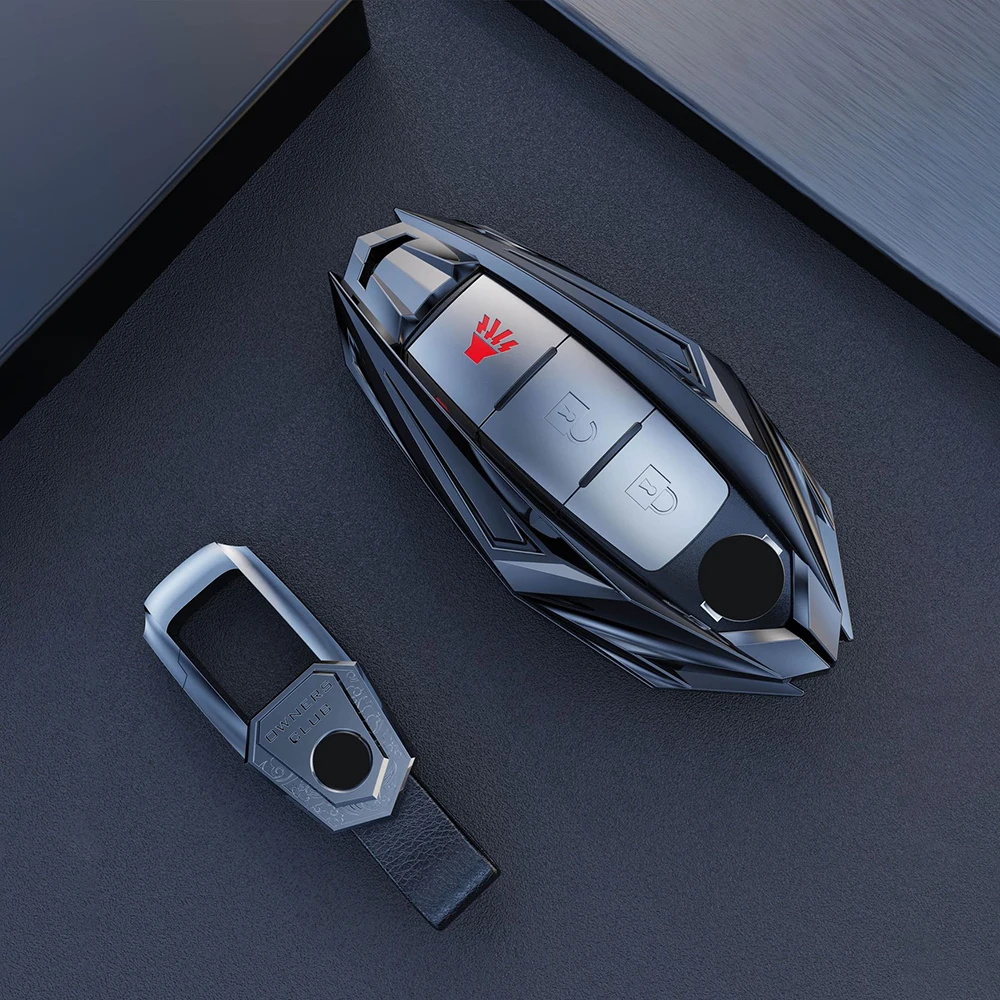 Zinc Alloy Car key cover case For nissan juke leaf micra k12 note patrol qashqai j11 j10 tiida versa x-trail xtrail x trail t32