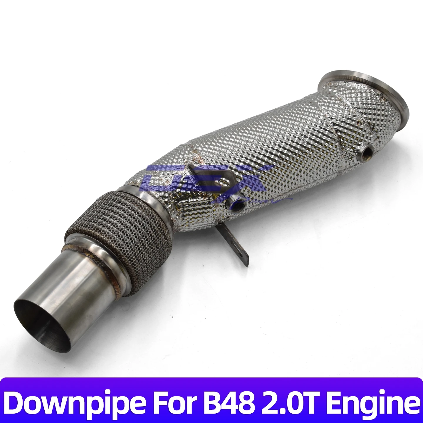 DEX Downpipe for B48 2.0T SS304 With Heat Shield Performance Exhaust Down Pipe 2016+ F30 F31/34 F32/33/36 G30/31 3/4/5 Series