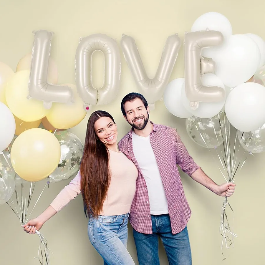 52 قطعة بالونات حروف كريمية 16 بوصة احباط الأبجدية رسالة بالونات حرف AZ بالون راية عبارة مخصصة بالون لعيد الميلاد P