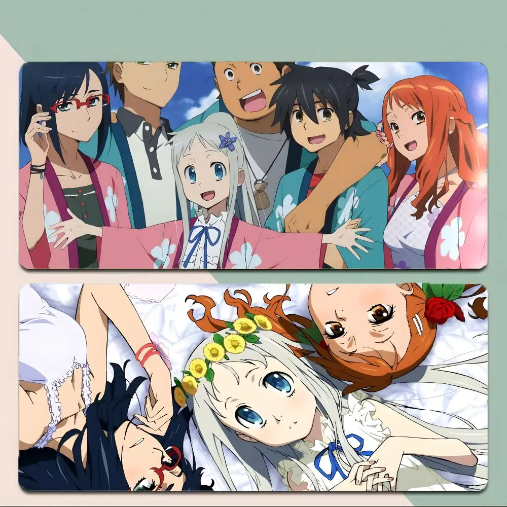 

Tender Anohana-s Mouse Pad Thick Stitched Edge Gaming Mousepad Large Non-Slip Desk Mat