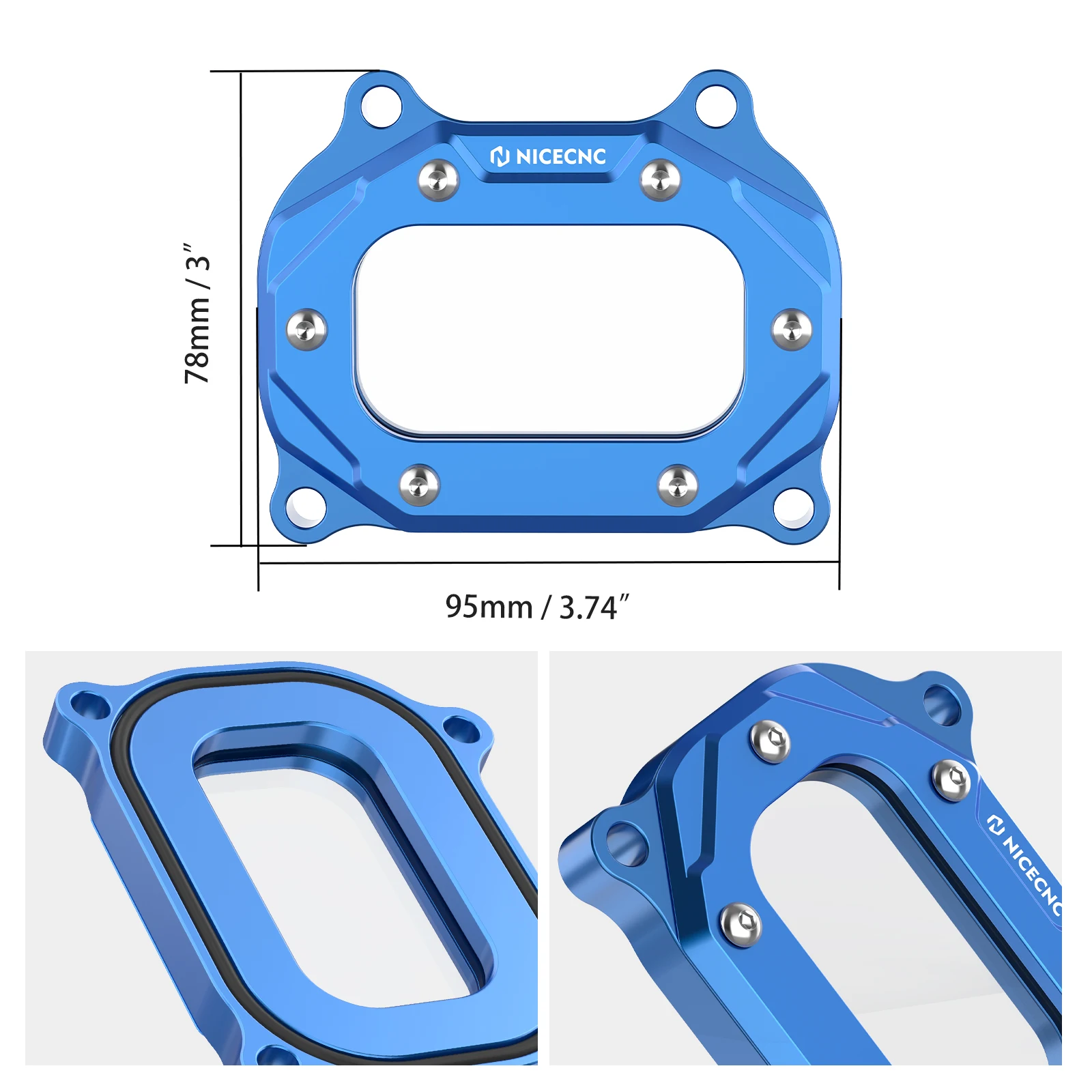 NICECNC Seitenabdeckung für Zylinderkopf für Yamaha Raptor 700 2006-2026 ATV, für Yamaha Raptor 700R 2009-2026, Grizzly 700, Kodiak – Detail 11