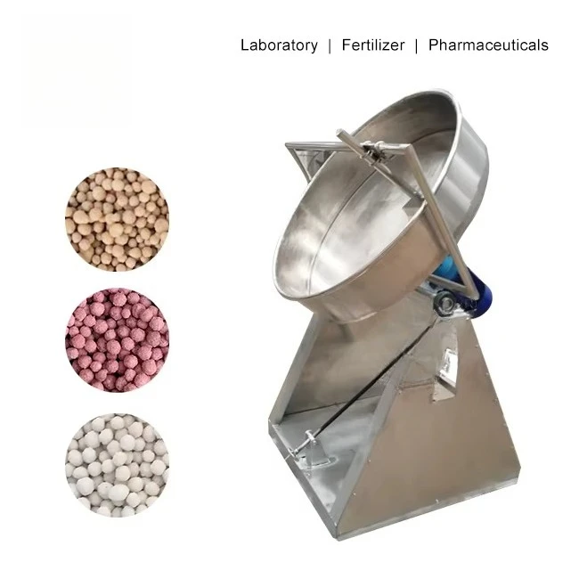 Stainless Steel Mini Pelletizer Disc Type Granulator Machine for Fertilizer Seed