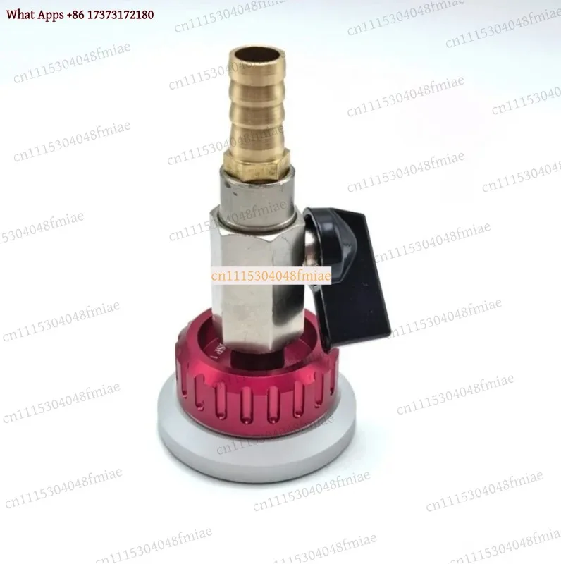 Reusable Metal Vacuum Valve Nozzle Self-Sealing Bag Connector for Prepreg Carbon Fiber Resin Infusion Process