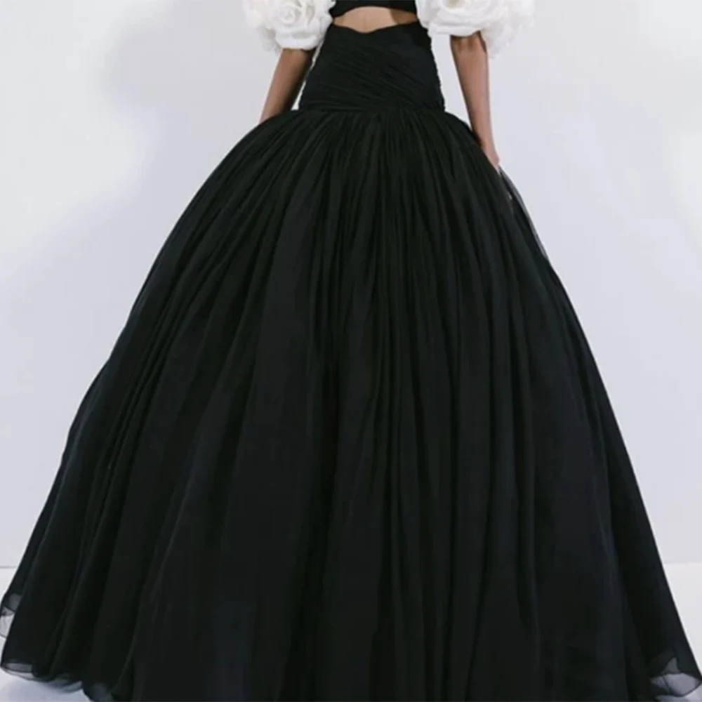 

elegant high waist A line skirt women floor length long skirt girls formal wear party skirt