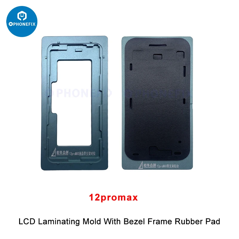 XHZC OCA Форма для позиционирования ламинирования для iPhone X 12 13 14 15 16 Pro Max Модуль выравнивания ЖК-экрана с резиновой накладкой в рамке