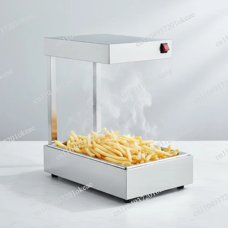 Electric French fries insulation table, fried chicken shop French fries constant temperature heating cabinet commercial