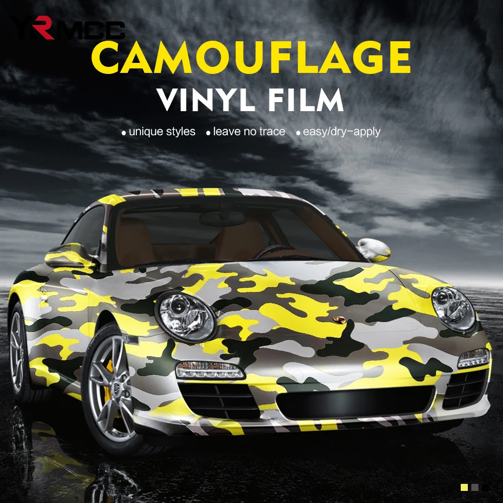 Película de vinilo de camuflaje para coche, envoltura de camuflaje autoadhesiva de PVC para Auto, motocicleta, bicicleta, consola, portátil, piel,