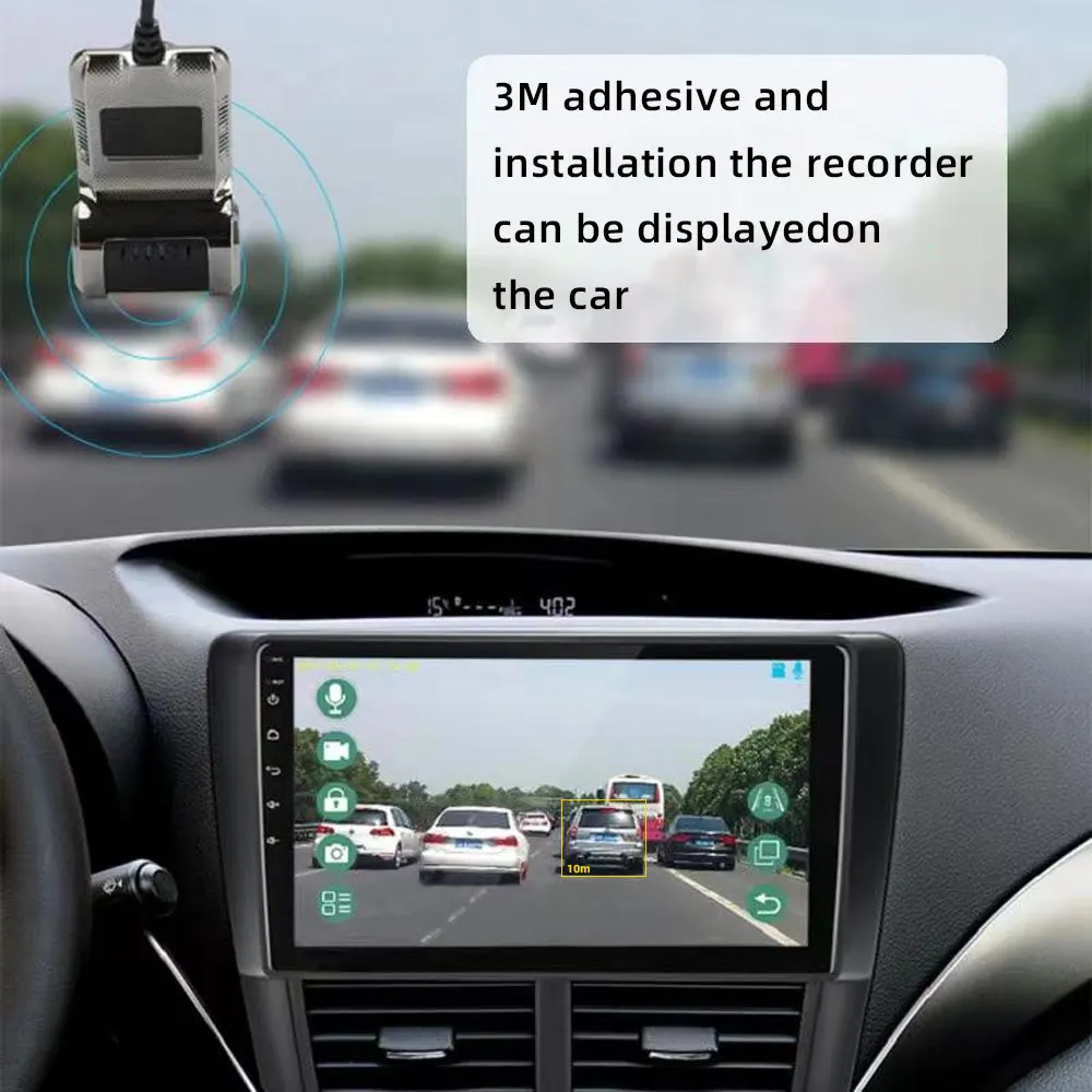 HONG TONG Car Recording ADAS For Car DVD Android Player Navigation Dashcam DVRs Video HD 720P USB TF Card Dash Cam Auto Recorder