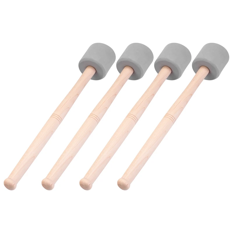 4Pcs Bass Drum Mallets Sticks Mallets Foam Head Drum Mallets For Marching Band Percussion