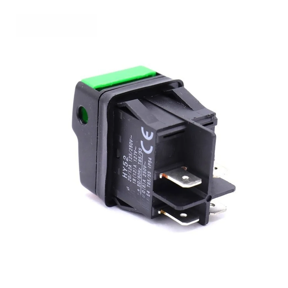 250V 12A Waterproof Push Button Switch For HY52 Car Cleaning Machine High Pressure Washer Replacement Part Rocker Switch