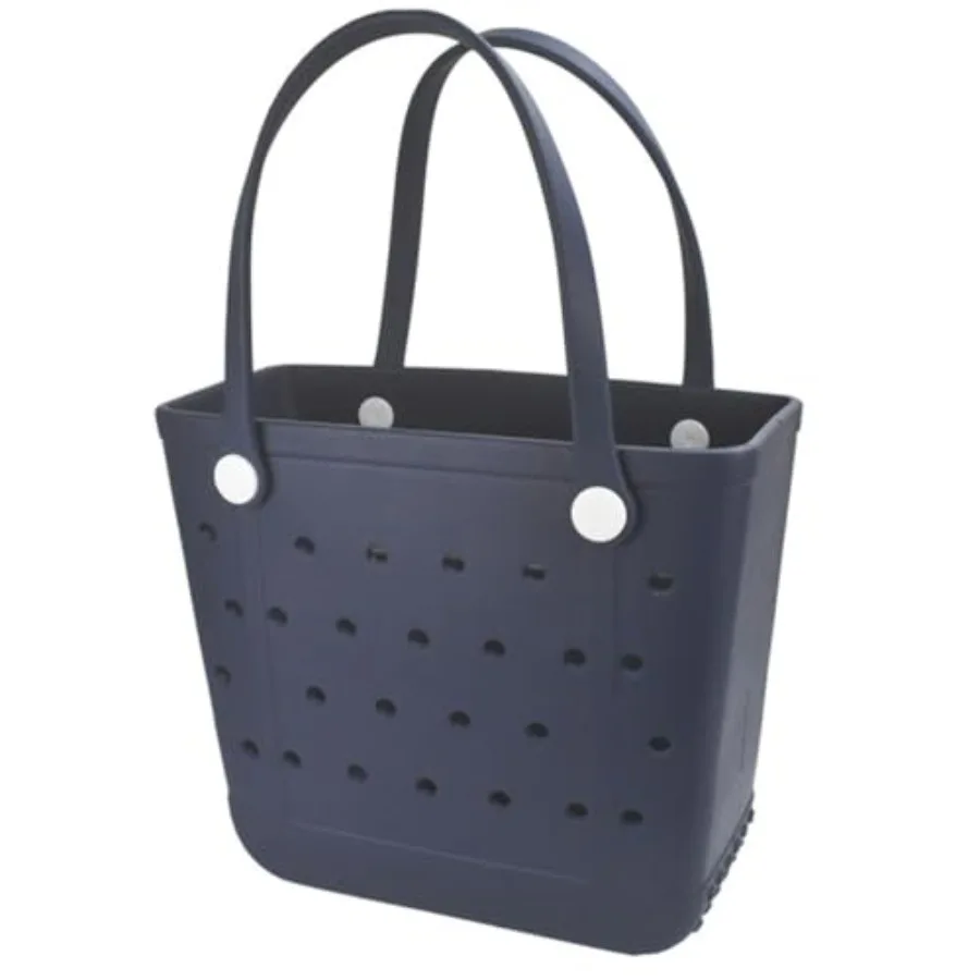 

Средняя резиновая пляжная сумка-тоут, водонепроницаемая, моющаяся, устойчивая к песку, для путешествий, бассейна, лодки, работы, спорта