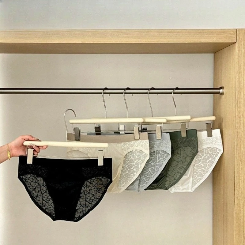 2026 New Breathable Lace Jacquard Sexy Men's Panties Summer Ice Silk Comfortable Silk Mesh Men's Large Size Shorts Quick-dry