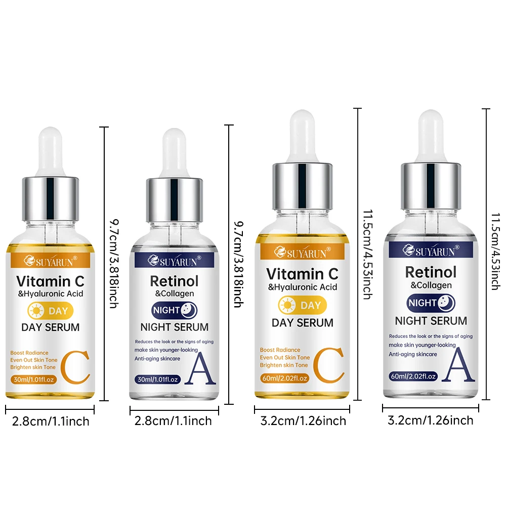 سيروم الريتينول الليلي من SUYARUN Day Vitamin C - تفتيح ومكافحة الشيخوخة | تركيبة 2 في 1 لإصلاح البشرة | جميع أنواع البشرة. #4