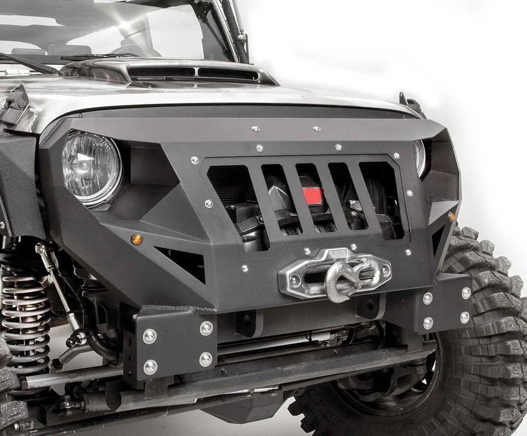 Short style grumper armor front bumper factory price  for jeep wrangler jk