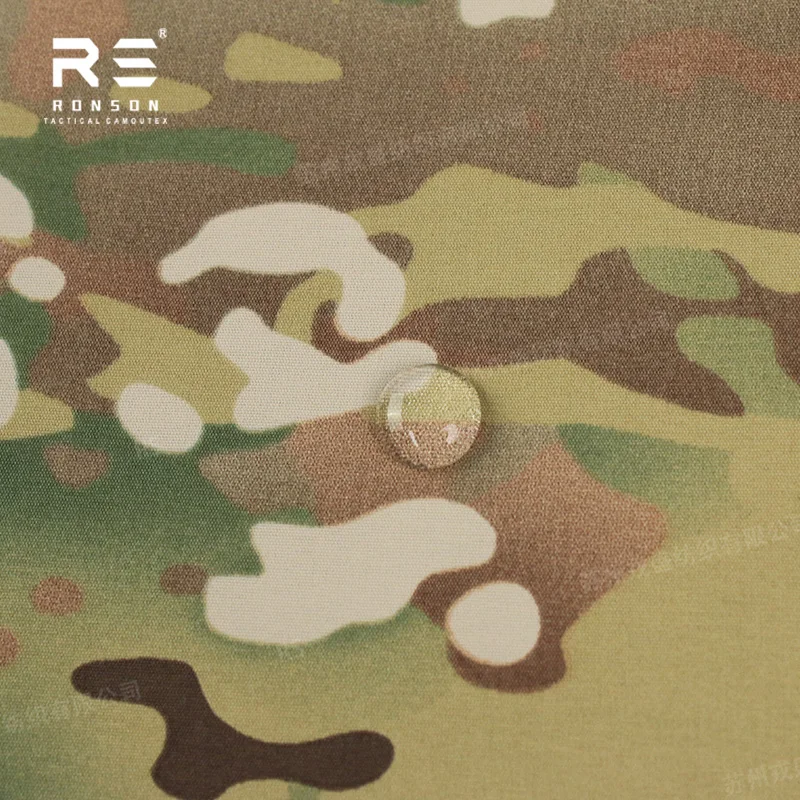 MC Multicam Camouflage 184T نايلون Taslan TPU 3 طبقات نسيج مغلف سترات خارجية قابلة للتنفس ومقاومة للماء مع NIR
