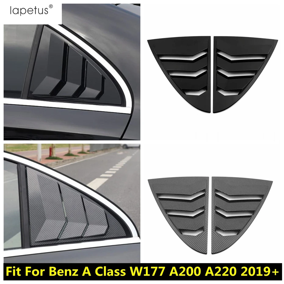 

Carbon Fiber Rear Window Shutter Louvers Cover Trim Accessories Fit For Mercedes Benz A Class W177 A200 A220 Sedan 2019 - 2024