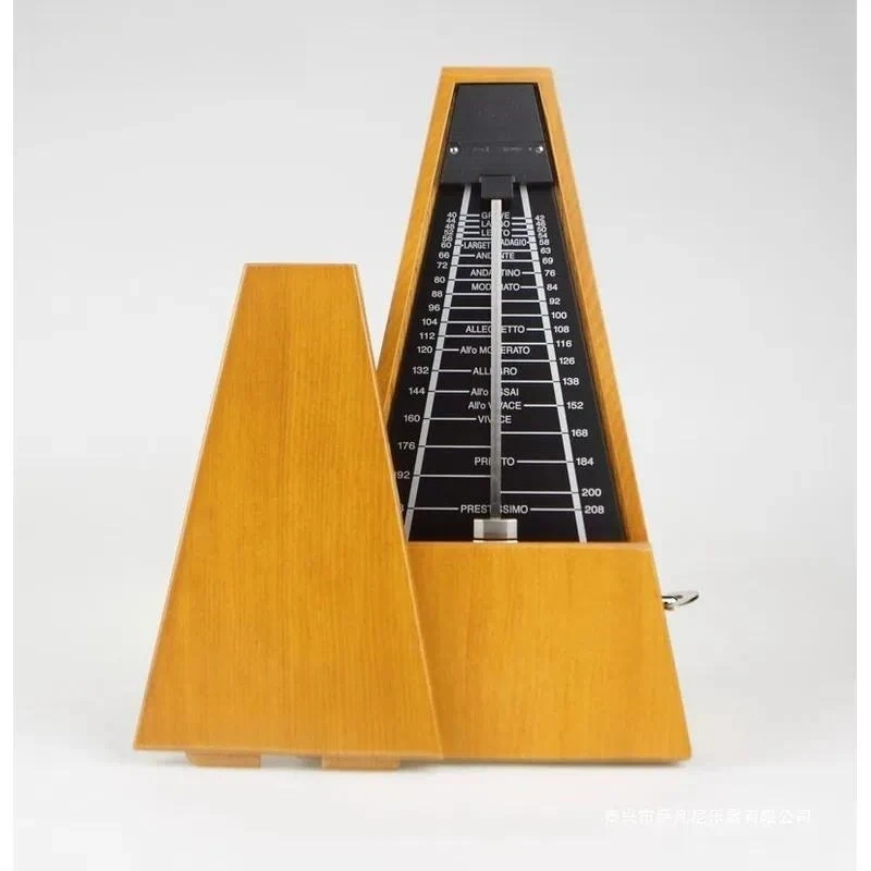 Seiko All Solid Wood Mechanical Metronome, Piano Metronome Log Color Brass