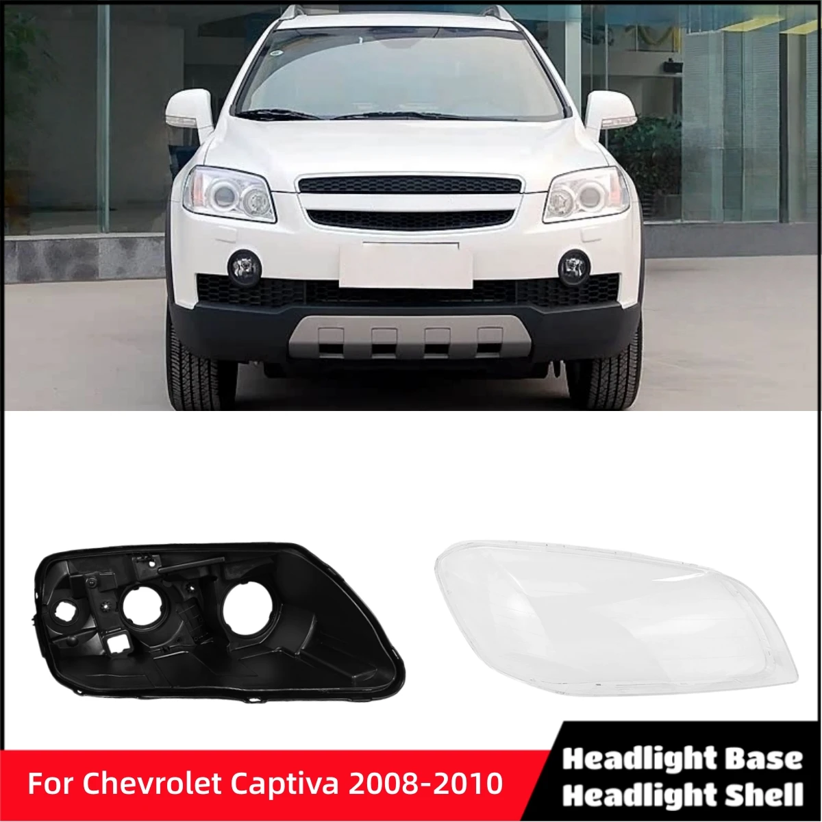 For Chevrolet Captiva 2008 2009 2010 Automotive Accessories Car Base Head Lamp Shell Headlamp Back Housing Head Lamp Cover