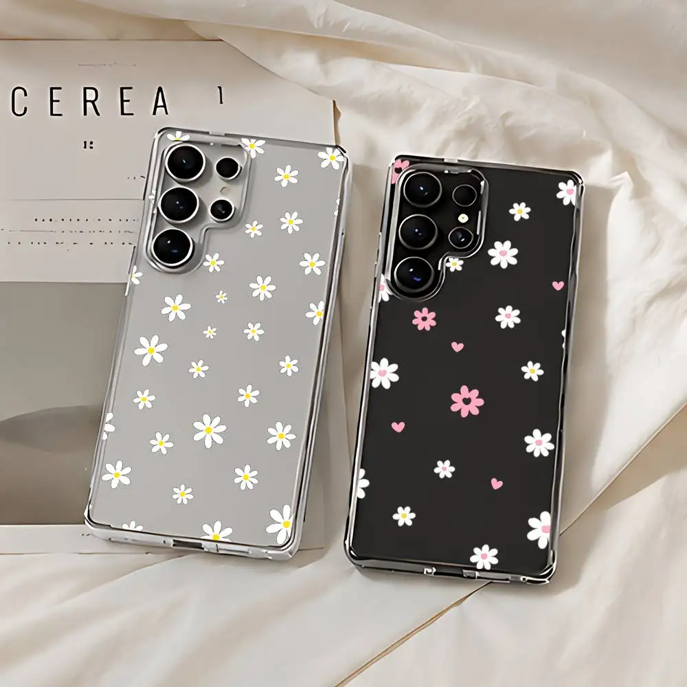 Colorful Doodle Floral Silicone Phone Case For Samsung Galaxy S21 S22 S23 S24ULTRA S25ULTRA FE Ultra Plus5G A52S S26 Cover