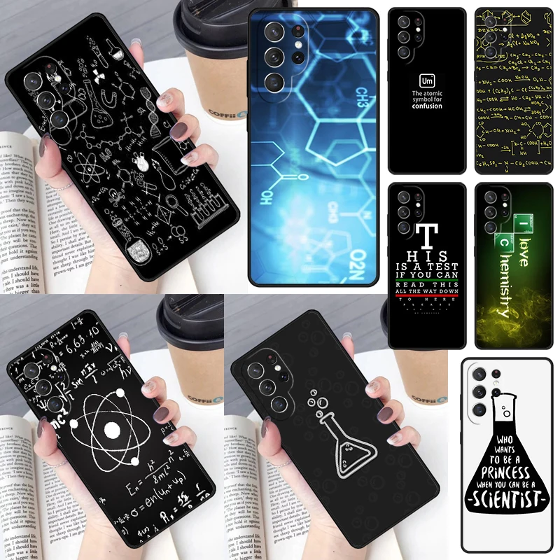 Science Chemistry Style Phone Case for Samsung Galaxy S26 Ultra S25 S24 S23 S22 S21 S20 Note10 Plus FE Cover