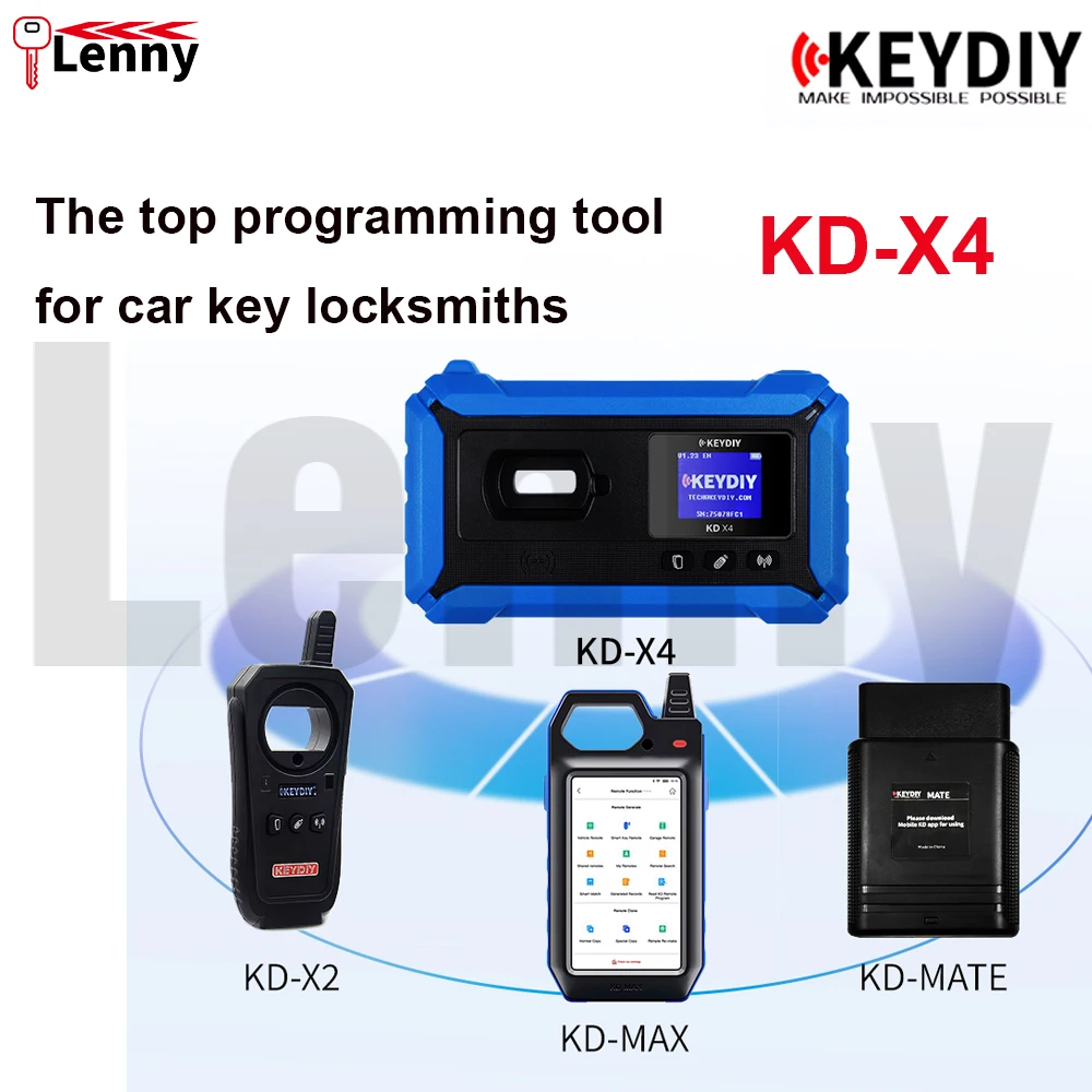 KEYDIY KD-X4-X2 Locksmith programming equipment car key identification generation copying and programming update and other tools