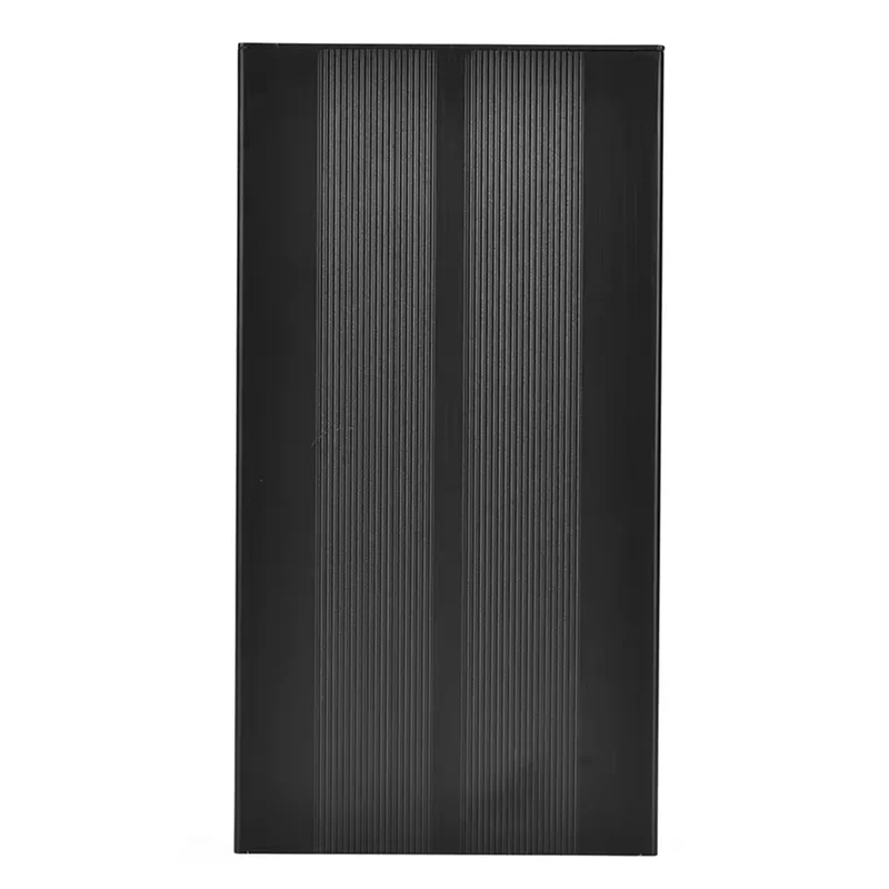 A84X-Aluminum Alloy Electronic Case Enclosure, DIY Sand Black Project Box 55X106x200mm Protection Case