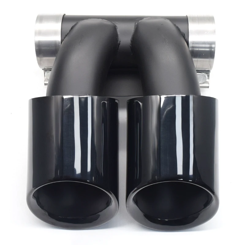 1 PCS Dual Car Exhaust Tip For Porsche 718 Cayman Boxster 982 (2016-Up) Muffler Tip Tailpipe Exhaust System Nozzle