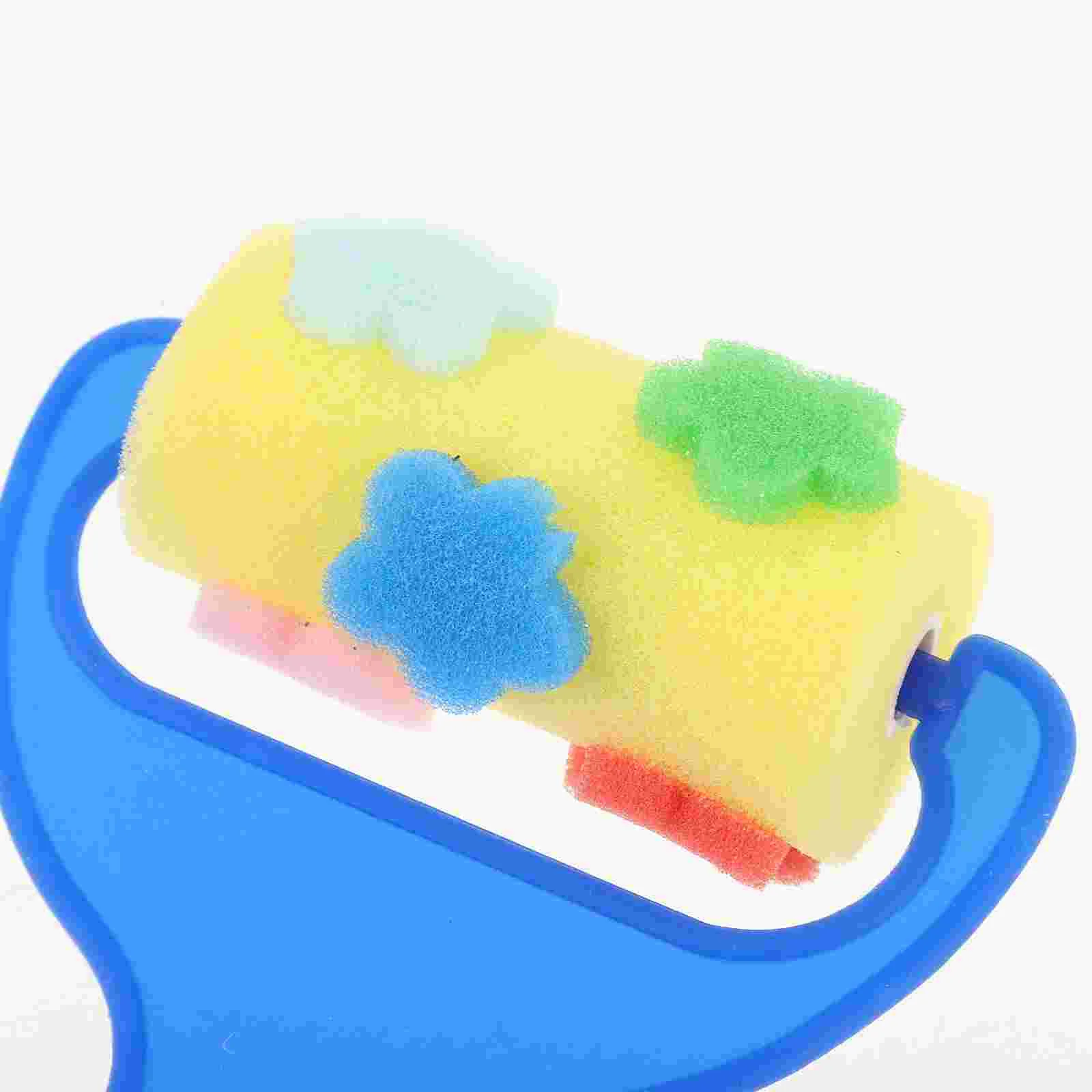 2 Set Sponges for Face Drawing Roller Printing Graffiti Paint Brush Tool Kids Child