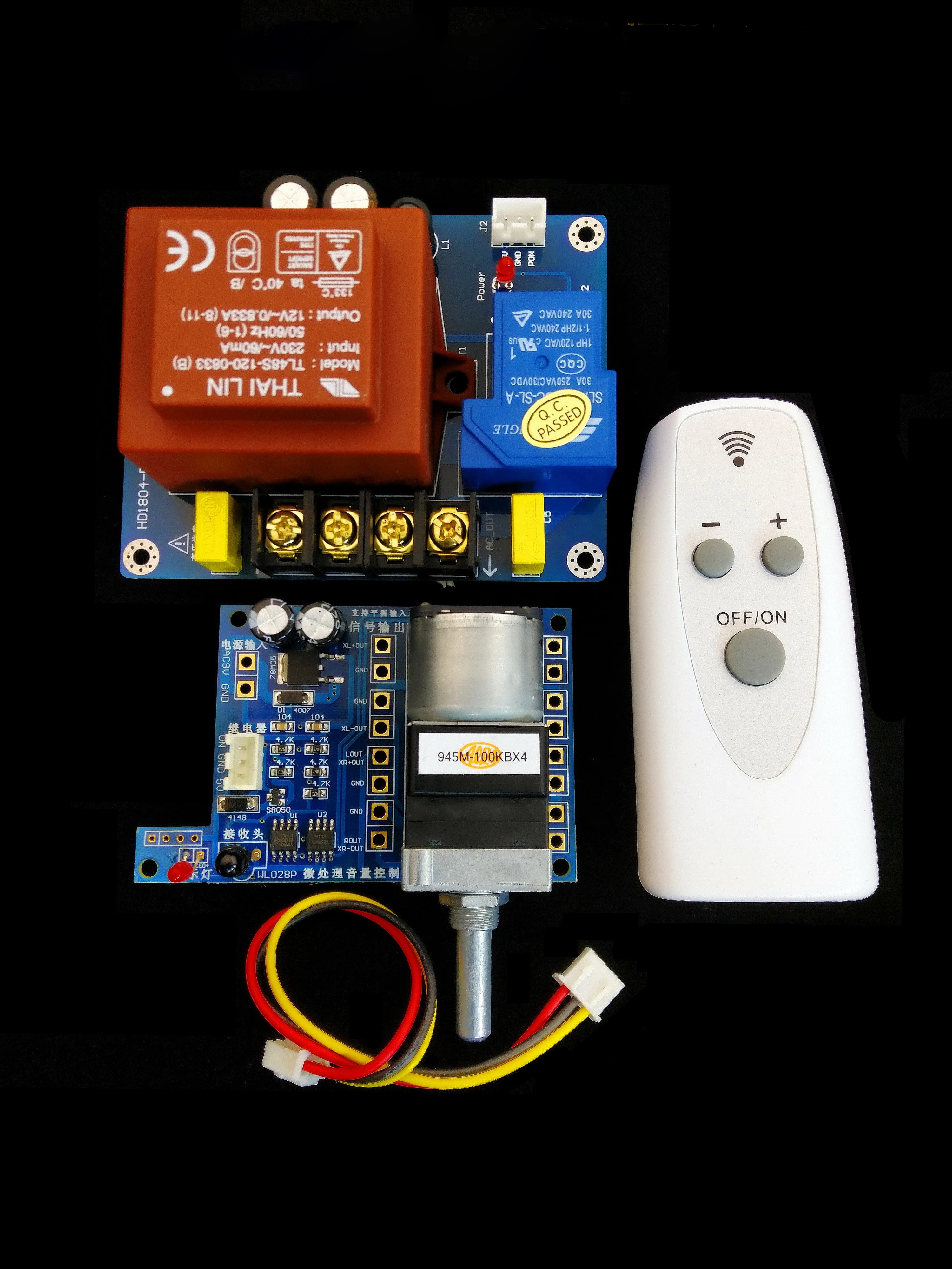 Пульт дистанционного управления громкостью APLS, Усилитель предварительного усилителя, потенциометр двигателя, автоматическая регулировка громкости, 4-канальный сбалансированный