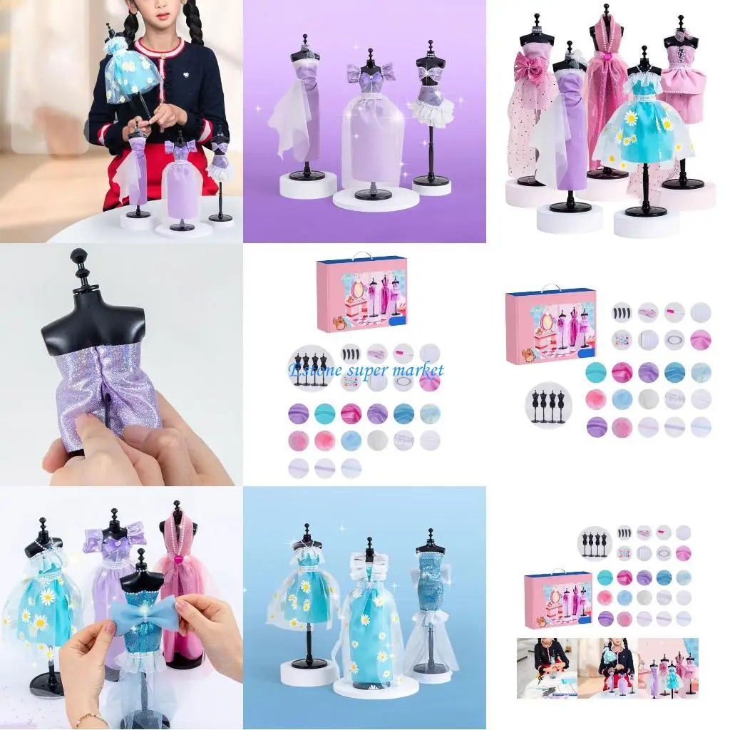 090B เย็บเสื้อผ้าชุดนักออกแบบนางแบบ Craft Party Supply สำหรับสาว