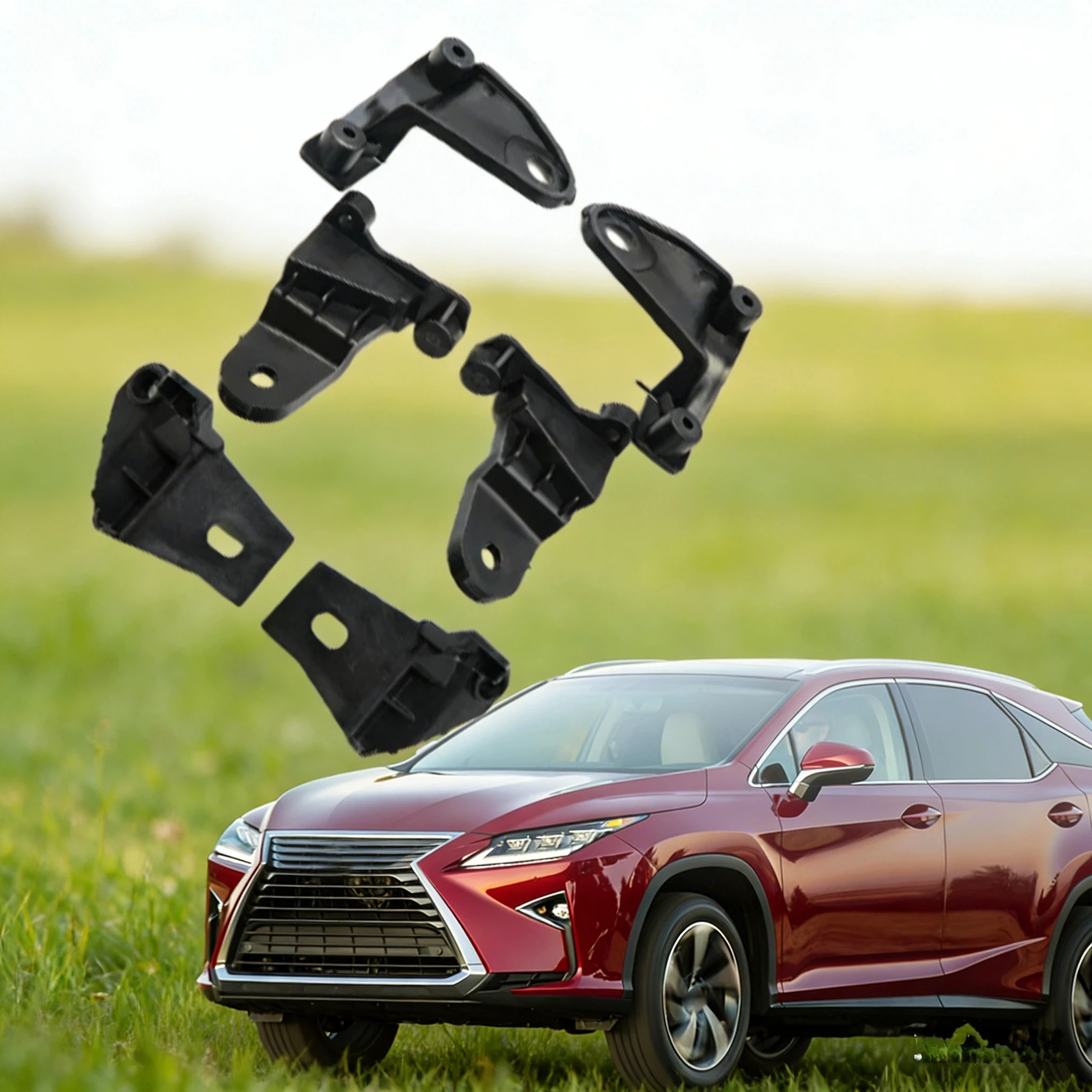 

Комплект для ремонта фар автомобиля Lexus RX350 RX450 2016-2019: левый и правый передние кронштейны фар