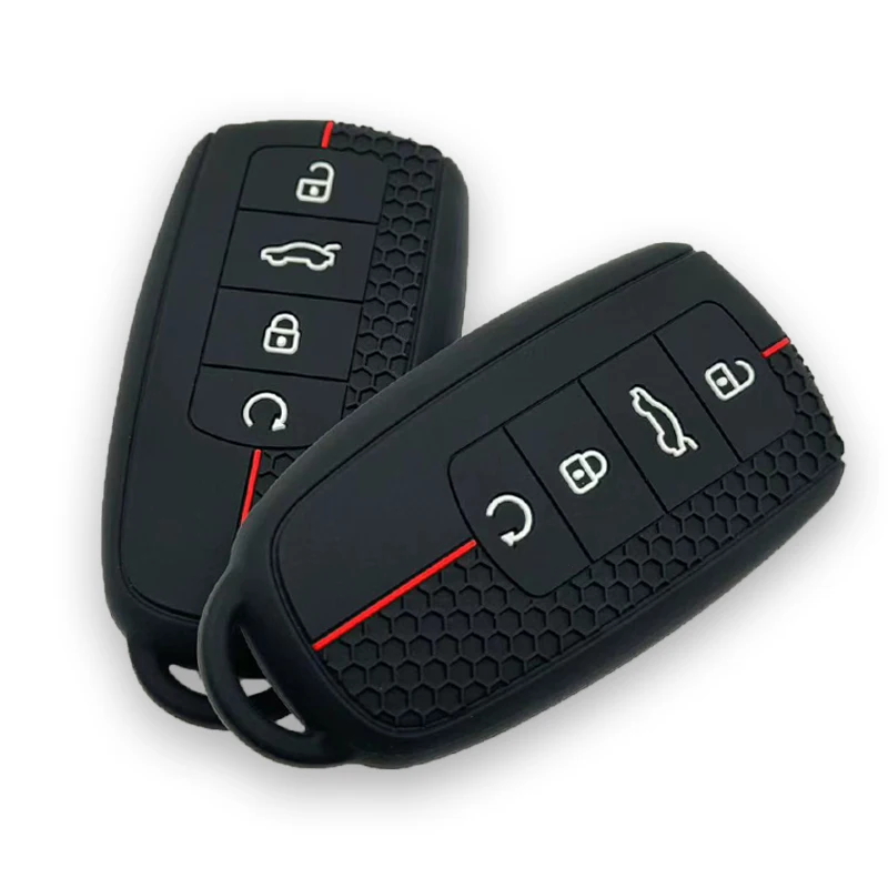 Silikon-Autoschlüsselhülle für Chery Jaecoo J7 J8 8 7 Phev Omoda C5 5 Premium Tiggo 4 7 8 9 Schutz-Schlüsselabdeckung Schlüsselanhänger Zubehör – Detail 5