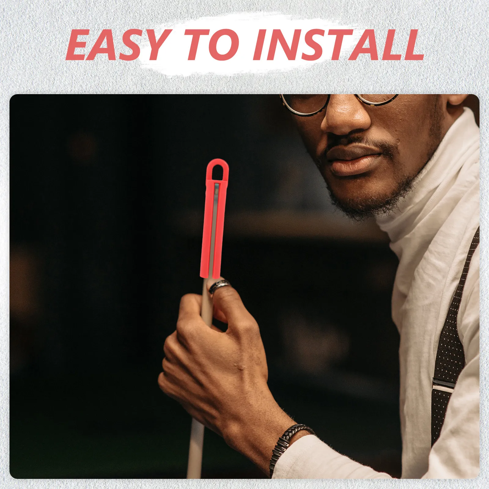 

5Pcs Rubber Pool Cue Hangers Billiard Stick Storage Holders Space Saving Wall Mounted Cue Protectors Billiard Supplies