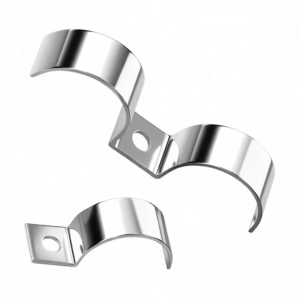 Durable 304 Stainless Steel P Style Pipe Bracket Single Saddle Clip Industrial Water Conduit Support Fastening