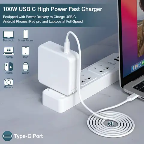 For MacBook Pro Charger 118W USB C Power Adapter For MacBook Pro 16 15 14 Inch 2021 2020 2019 2018, New For MacBook Air 13 Inch
