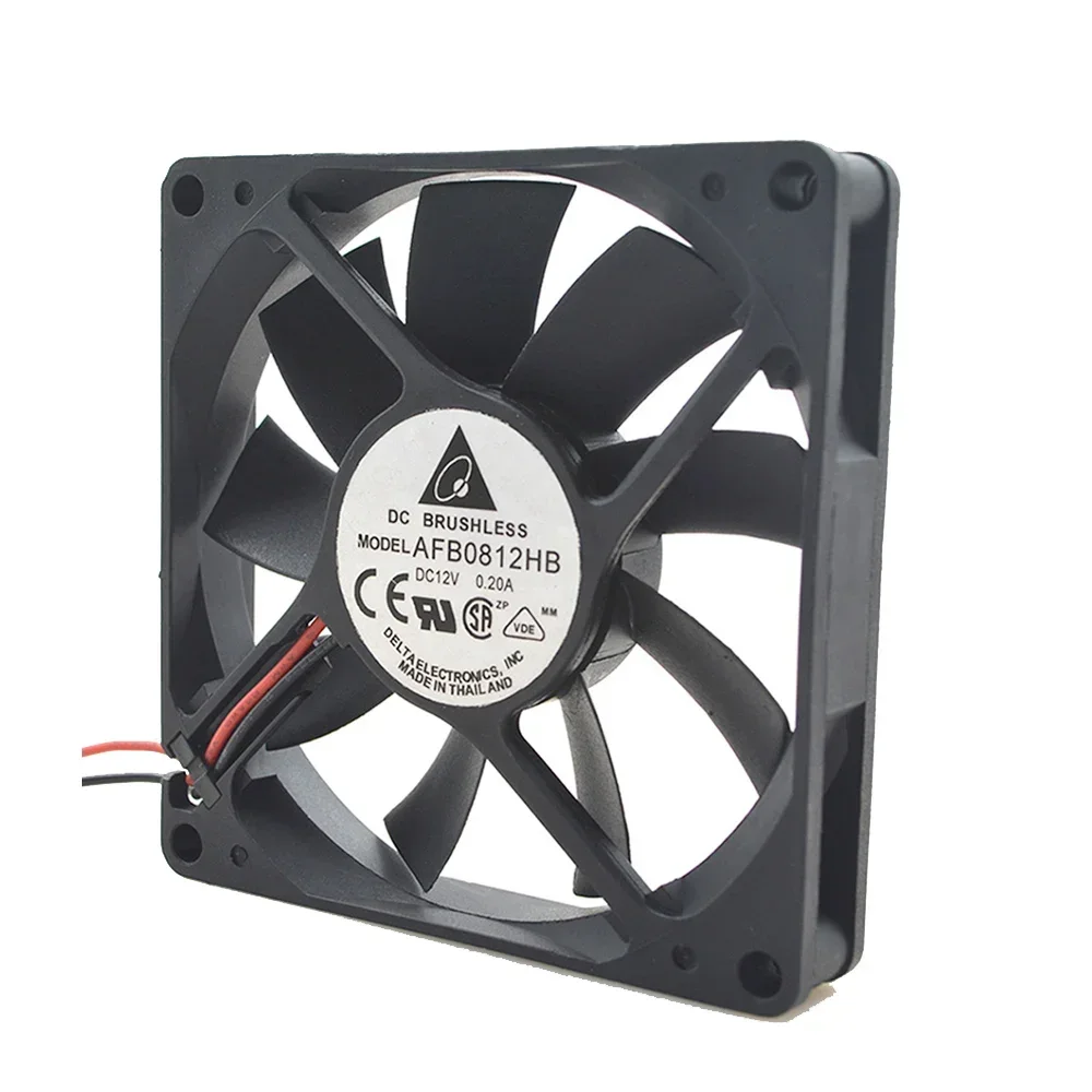 

for delta AFB0812HB 8015 80X80X15MM 8CM DC 12V 0.20A 2 line Server Cooling fan