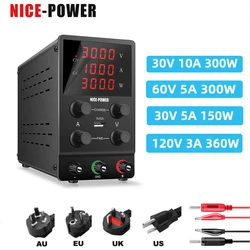 30V 10A Bench DC Lab Power Supply Adjustable Regulator Switching Power Supplies Current Stabilizer For Drone Charging,60V 30V,5A