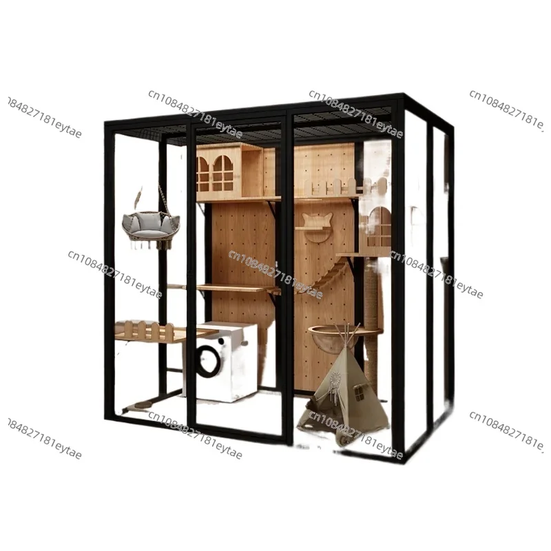Panoramic glass  villa custom  cabinet  house  house large luxury oversized  cage pet store  house
