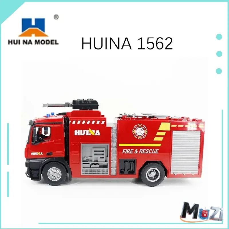 HUINA RC Camion dei pompieri Scatola Acqua Spruzabile Telecomando 1/14 Bilancia 1562 RC Modello di Auto Giocattoli All'aperto Regali Per Bambini TH18050