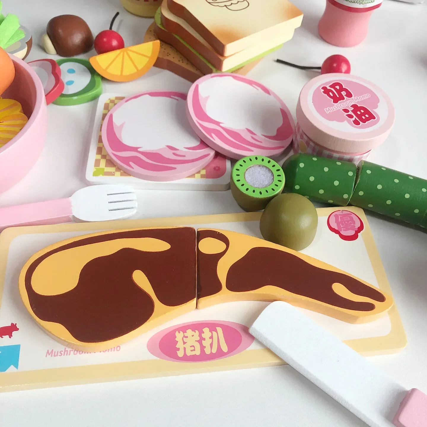 مجموعة ألعاب المطبخ الخشبية عالية الجودة، جزر السمك، شفط مغناطيسي، ألغاز منزلية، ألعاب تفاعلية، هدية عيد ميلاد الطفل