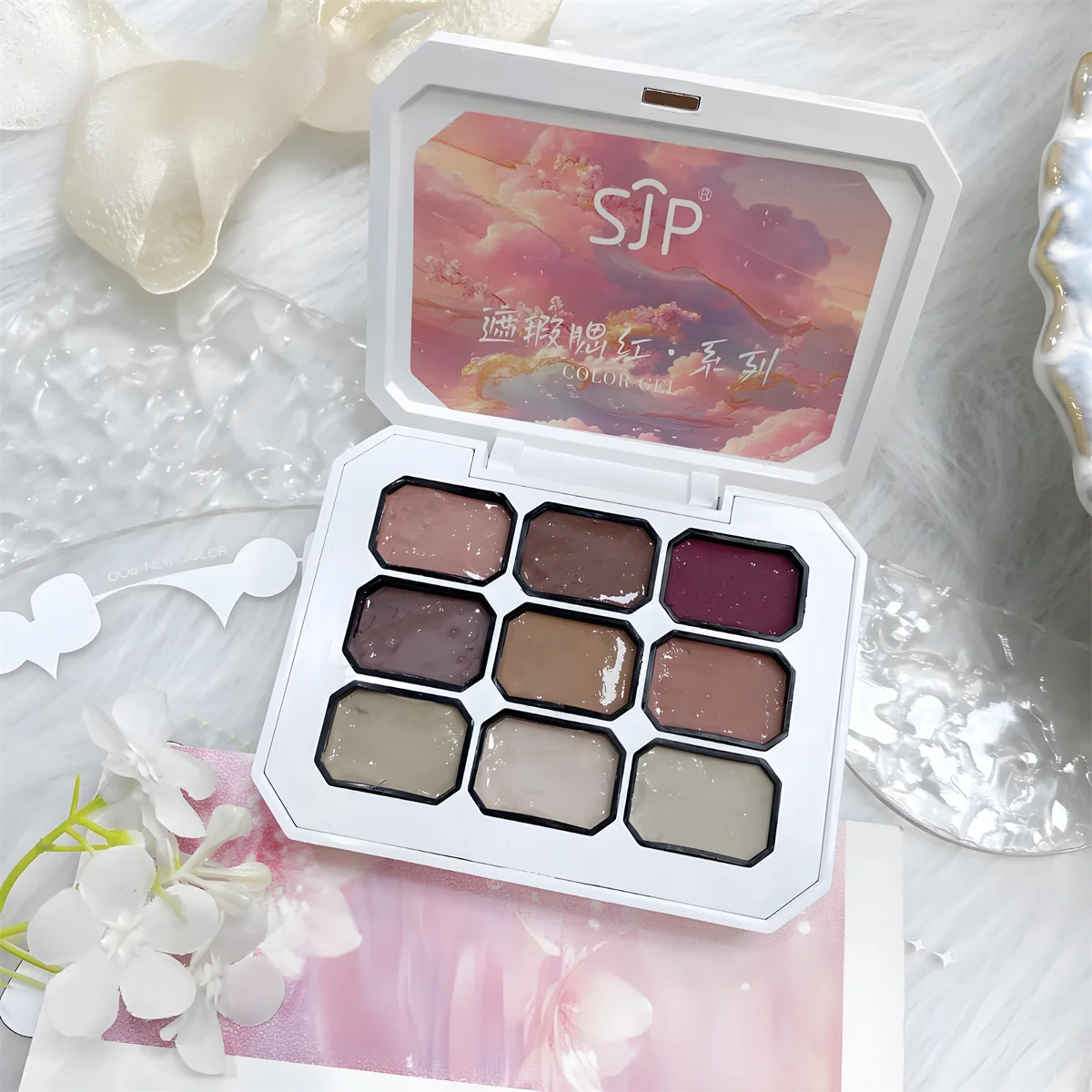 1 قطعة 9-شبكة كونسيلر مسحوق أحمر الخدود طلاء الأظافر الصلبة الربت الغراء لإزالة العيوب تدريجيا مسمار الفن خلق الديكور لتقوم بها بنفسك #3