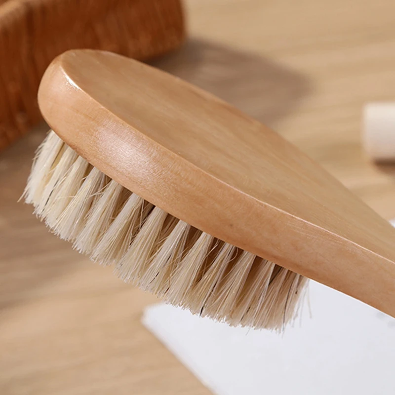 2 drewniane szczotki do kąpieli z długimi szczotki do kąpieli szczotka do szorowania szczotką do kąpieli z okrągłą główką