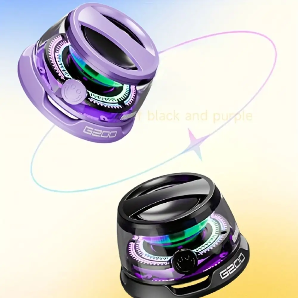 Мини-динамик Bluetooth 2-в-1 с RGB-подсветкой, магнитный беспроводной звуковой ящик, стереозвук, сабвуфер, высокое качество звука