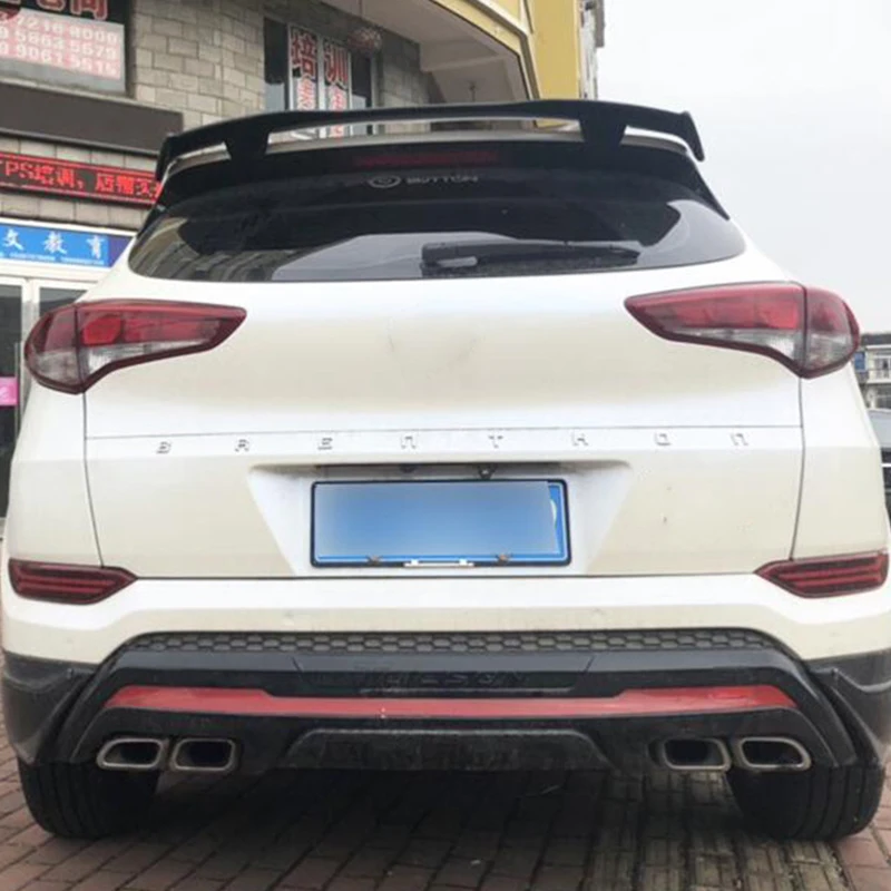 For Universal Roof GT Spoiler Accessories ABS Material Hyundai IX25 IX35 Black Hatchback Car Window Rear Lip WING Tail Refit