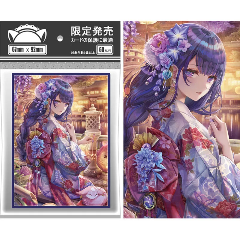 60-pecas-conjunto-de-protetores-de-cartas-genshin-impact-raiden-shogun-capa-protetora-para-cartas-de-colecao-de-jogos-de-anime-presente-brinquedo-67-92mm