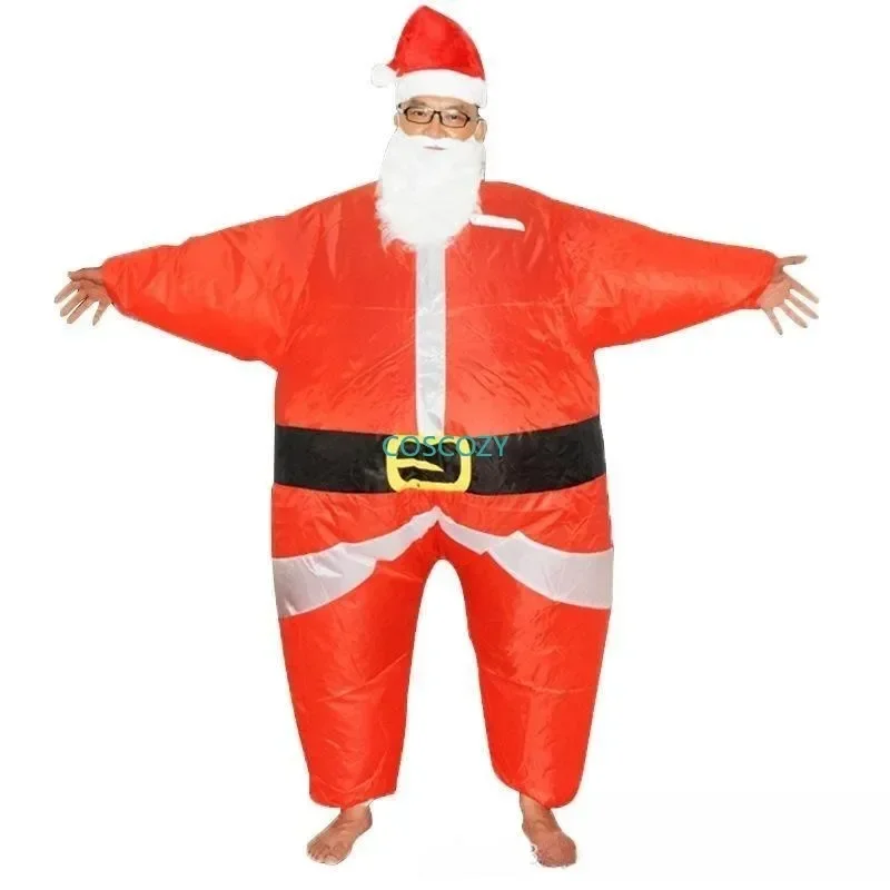 Inflatable Garment Christmas Halloween Inflated Santa Claus Snowman Tree Cosplay Costume Carnival Xmas Party Festival Props