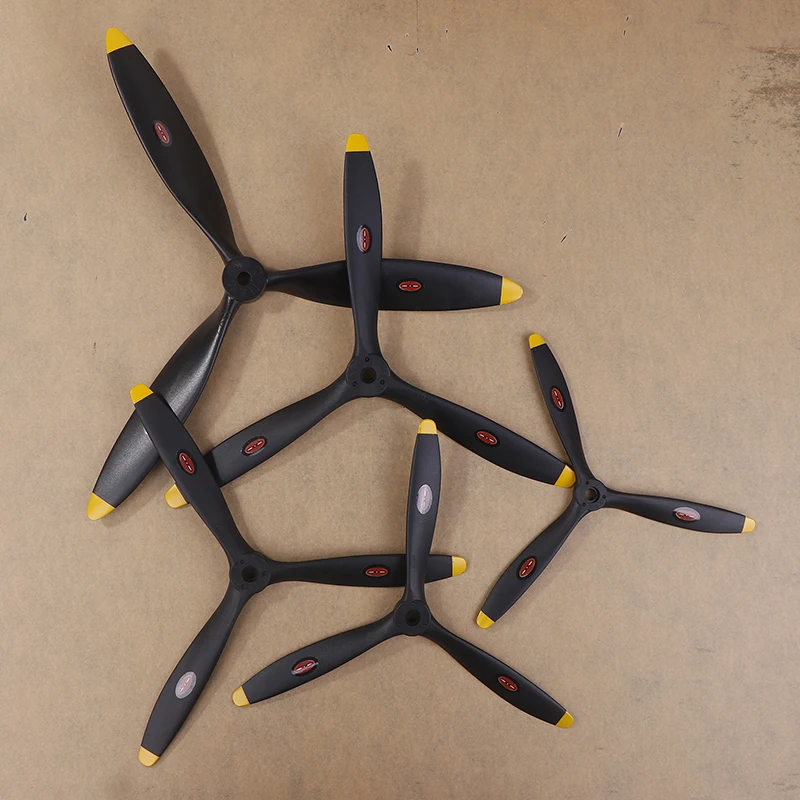 1PCS RC Emulato Modello di Aereo 8060 9060 1060 1170 1370 3 Pale Elica di Carbonio Nylon Per Motore Elettrico/Metanolo