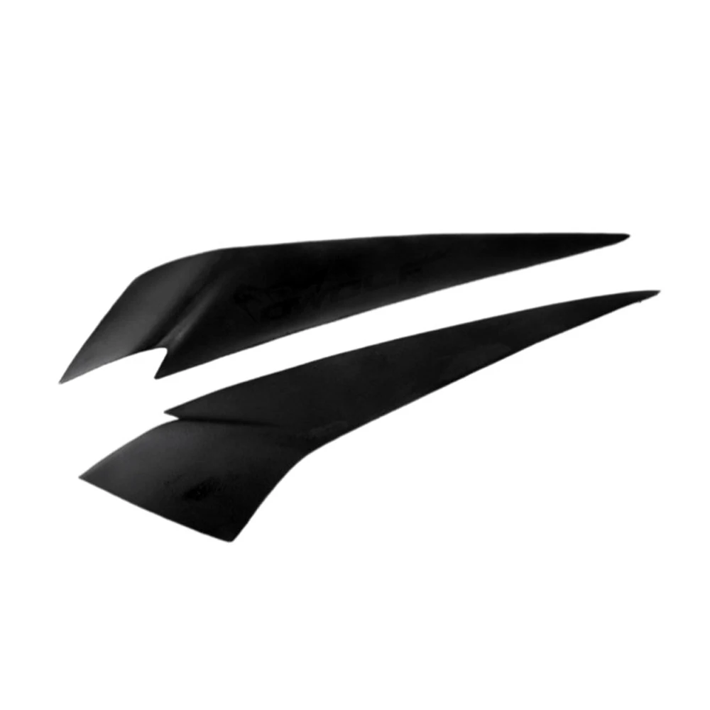 Fiber glass Car Headlight Eyebrow Cover Trim Sticker Head Lamp Eyelid for BMW X1 28i 35i xDrive 2008-2012 E84 FRP matte black