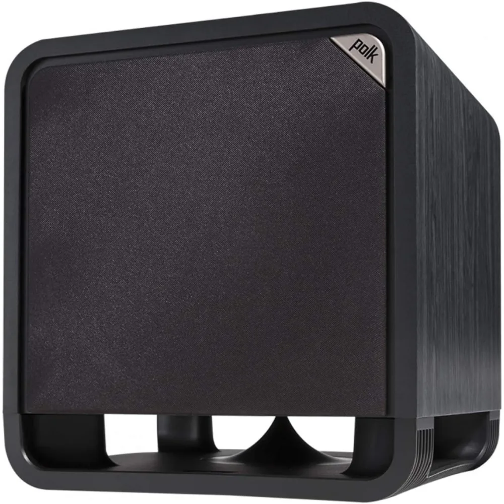 Subwoofer alimentato, tecnologia Power Port, Woofer da 12 ", fino a 400W Amp, ultima esperienza Home Theater, noce nera lavata